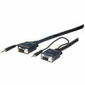 Comprehensive HR Pro Series VGA with Audio HD15 pin Plug to Jack Cables 100ft VGA15P-P-100HR/A